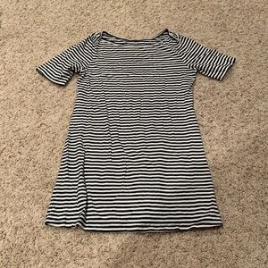 Old Navy blue and white striped dress